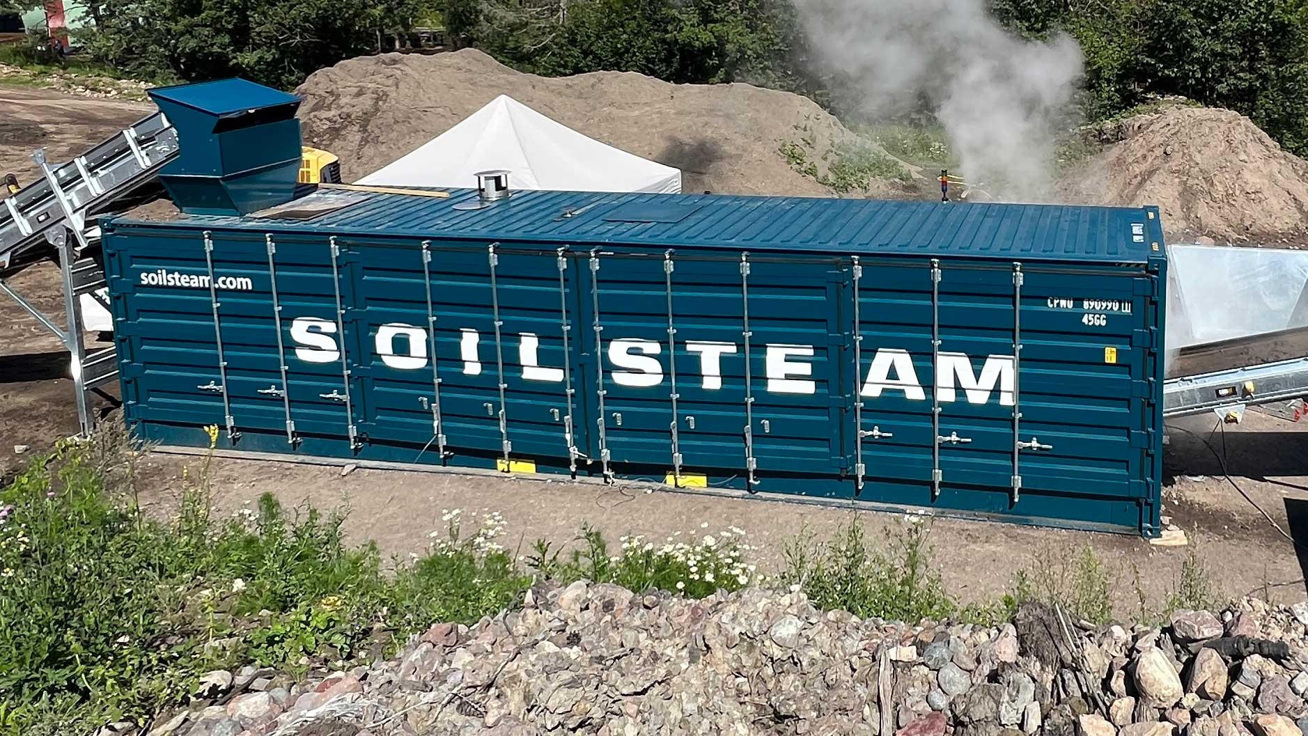 SoilSaver unit for sustainable soil sterilization and recycling